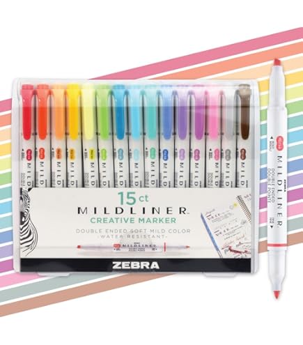 Amazon.co.jp: Zebra 15色フルセット マイルドライナー ソフトカラー